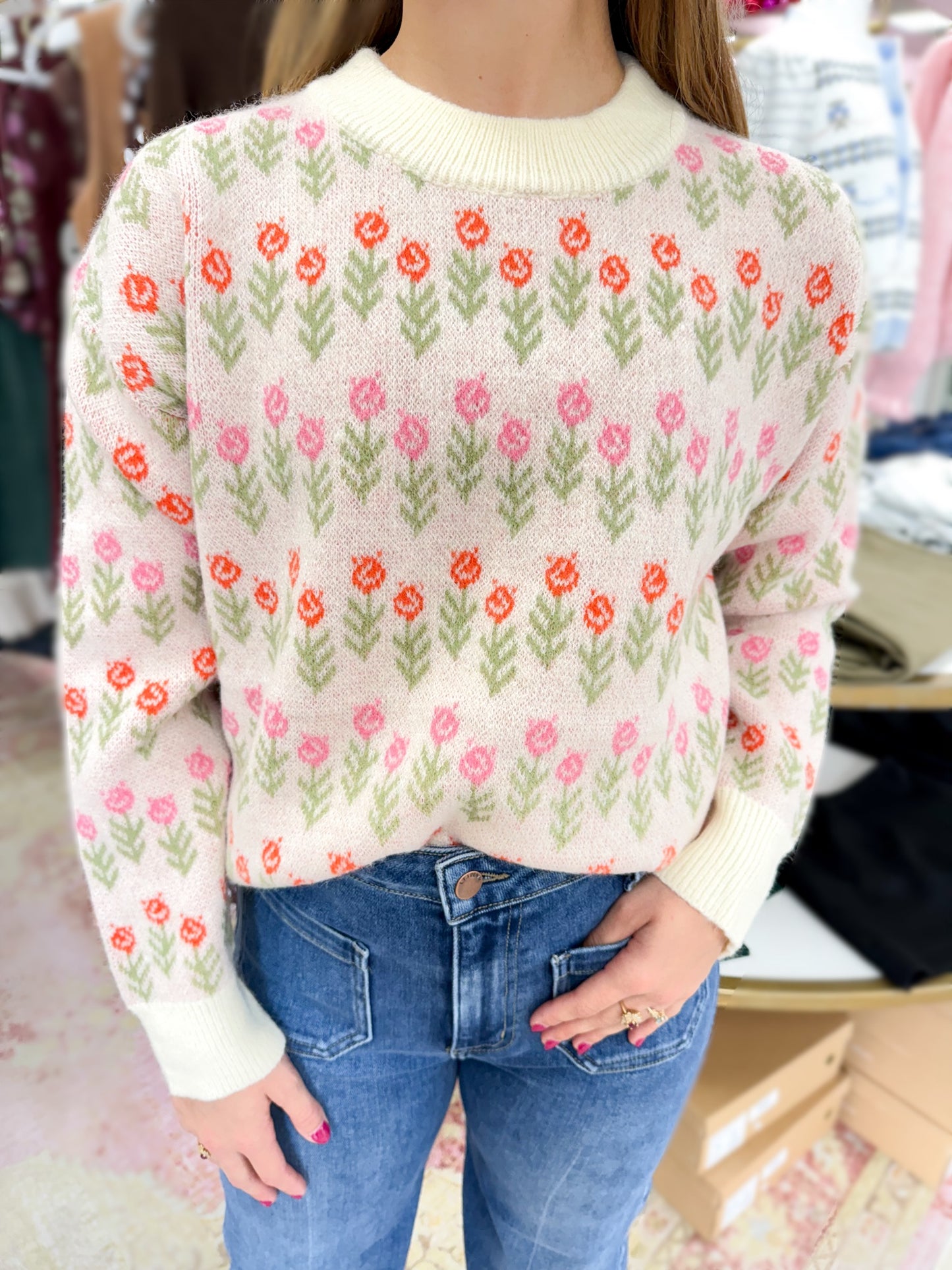 Sailor Floral Sweater