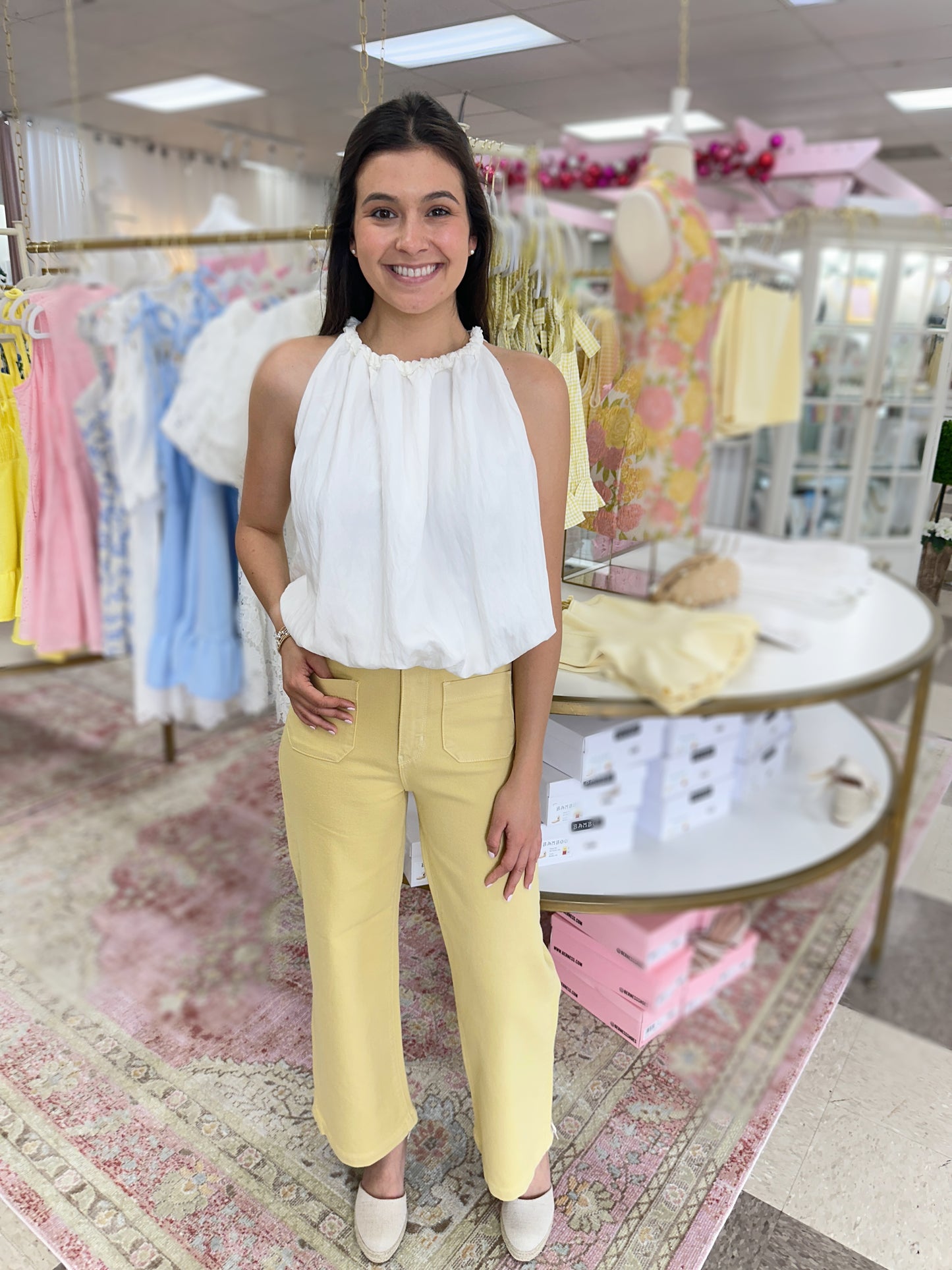 Krissy White Sleeveless Top