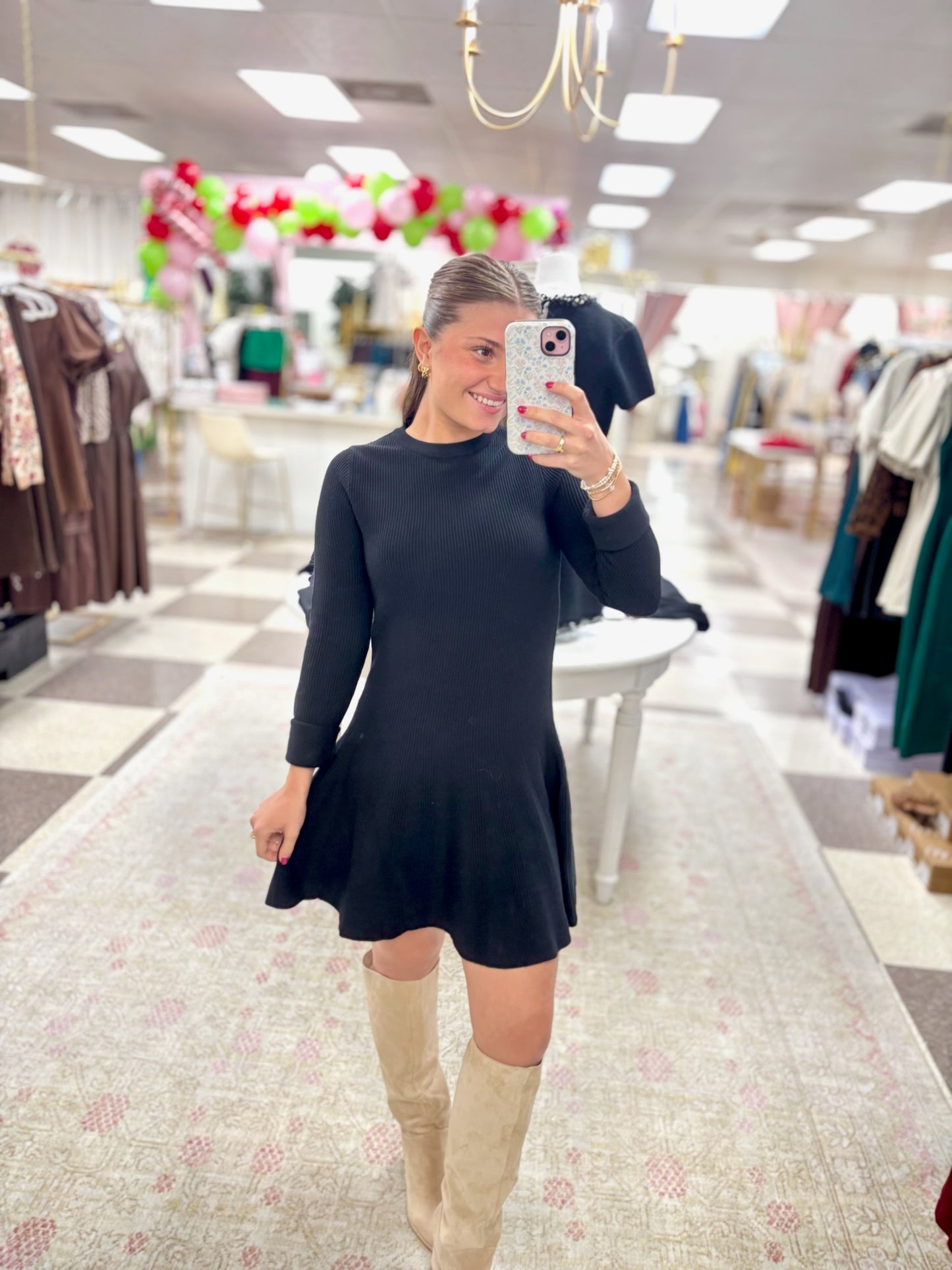 Mallory Ribbed Sweater Dress