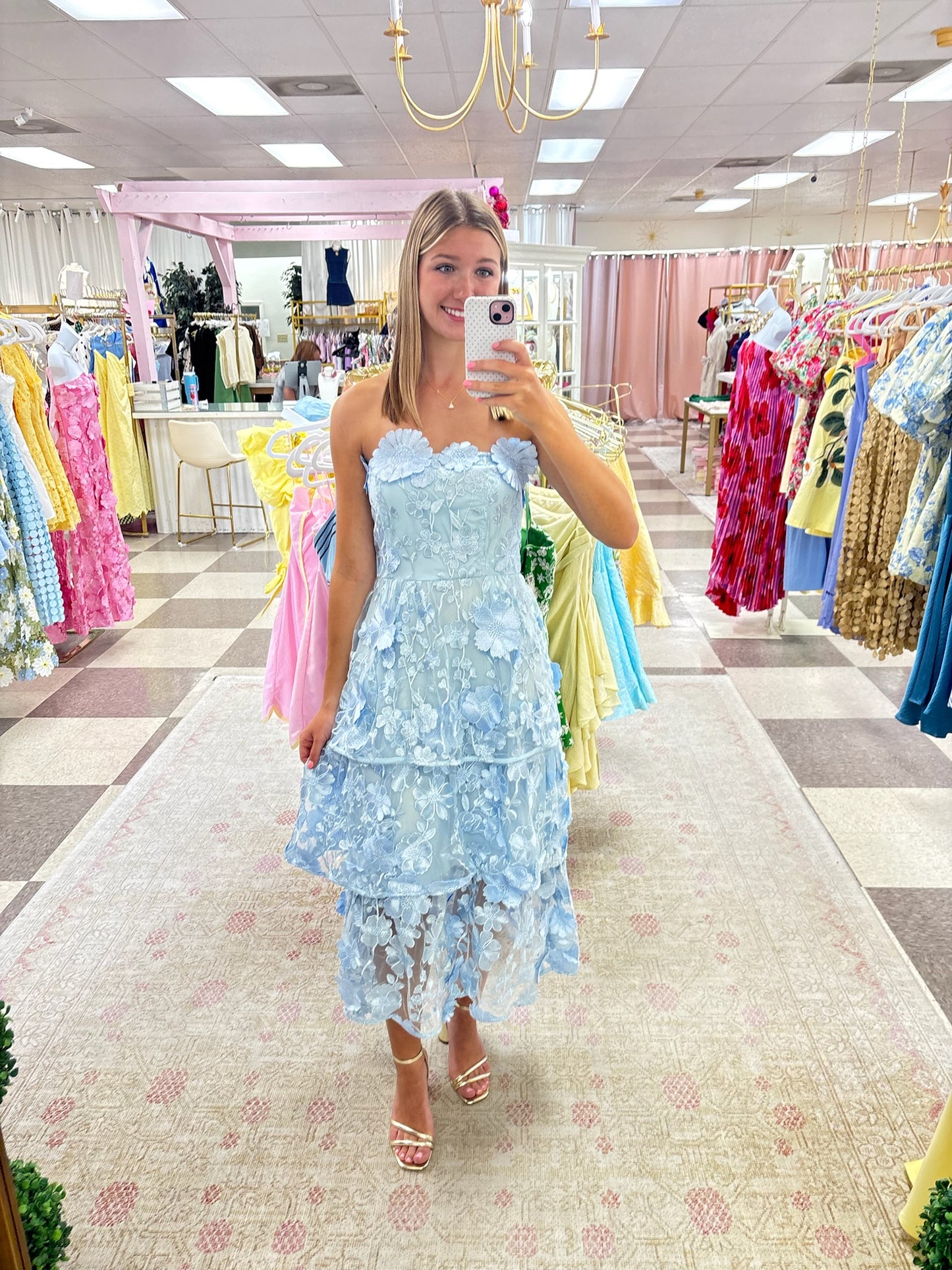 Petals in the Wind Midi Dress