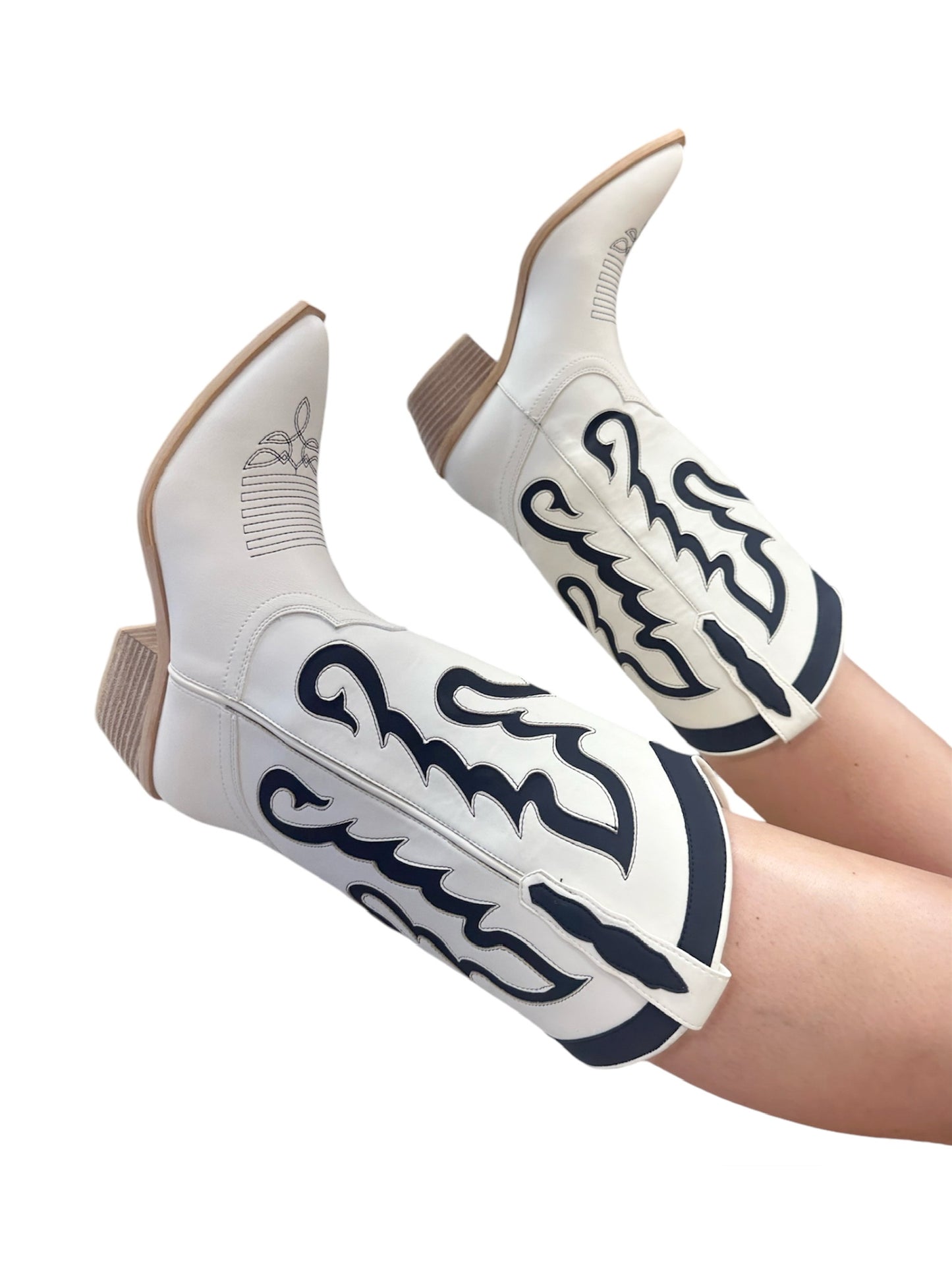 Black & White Cowgirl Boots