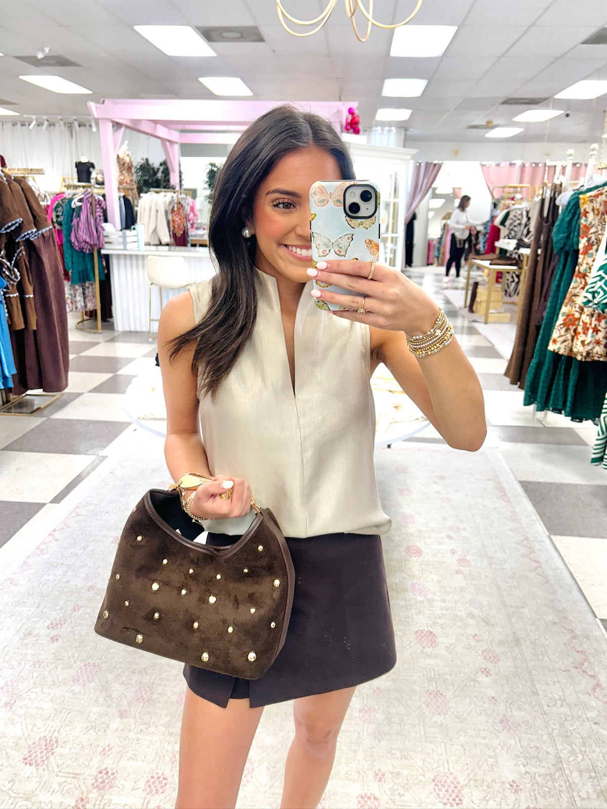 Sloane Champagne Top