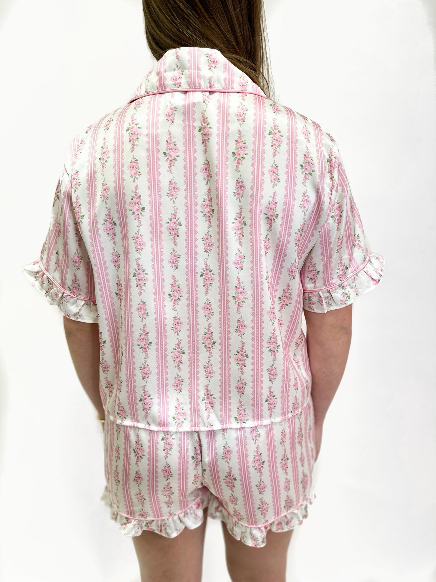 Floral Bow Pajama Set