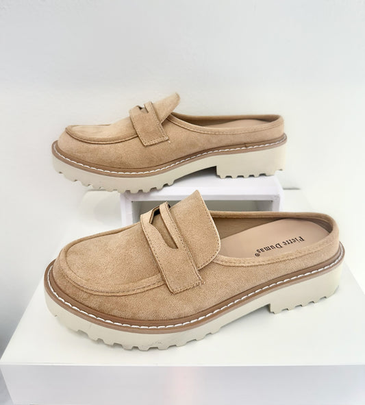 Suede Slides