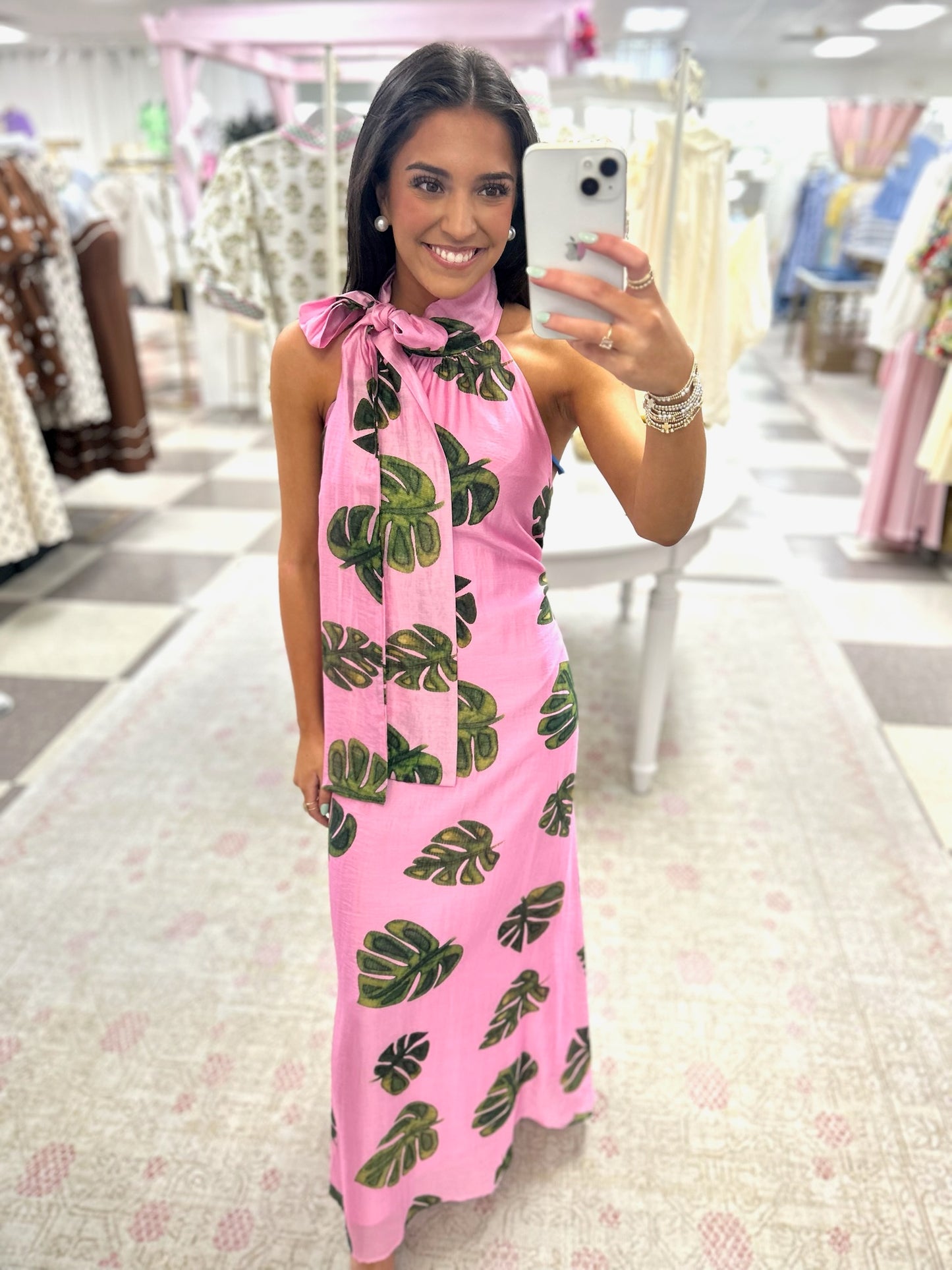 Palm Springs Maxi Dress (Pink)