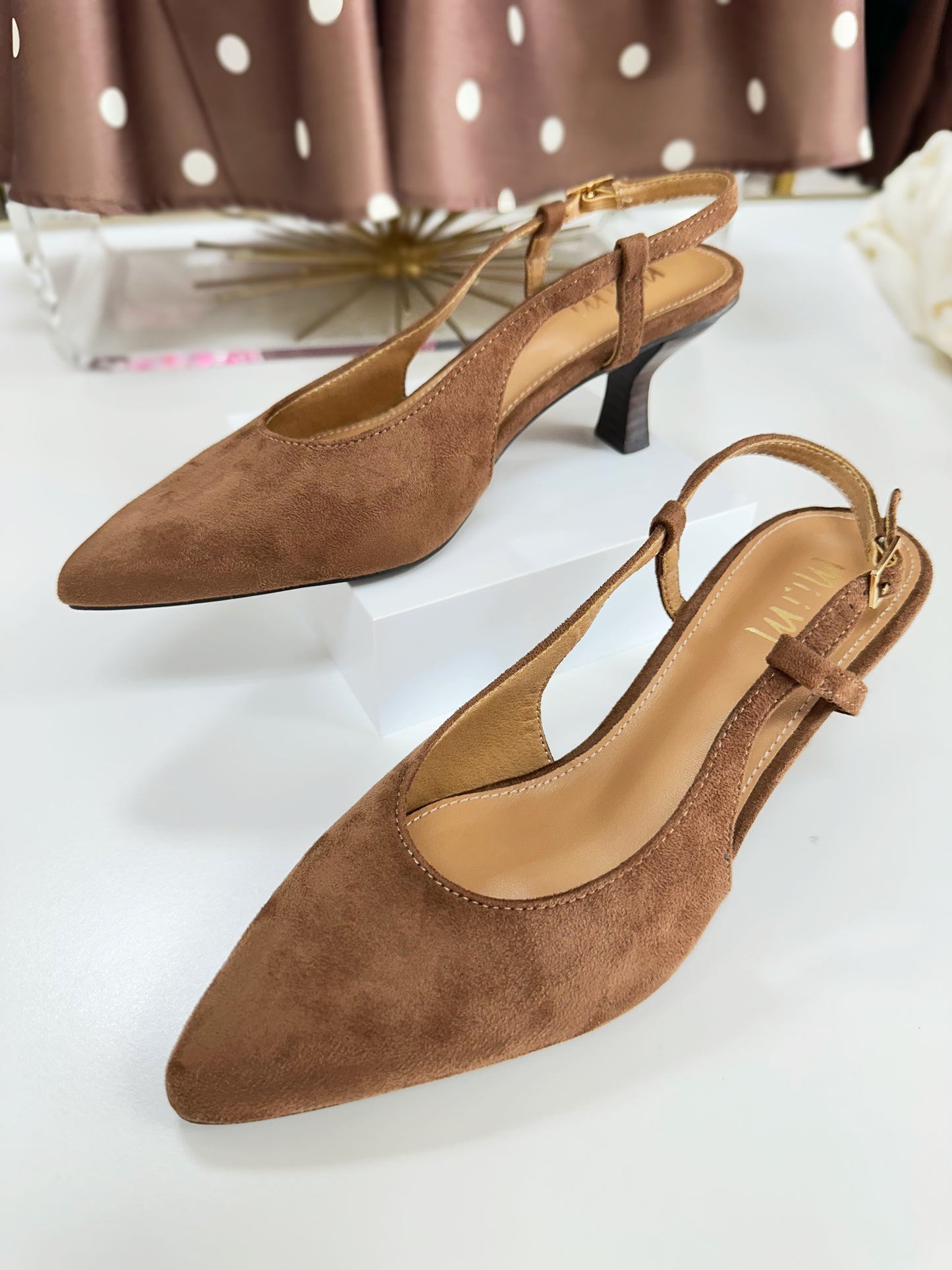Brown Suede Heels