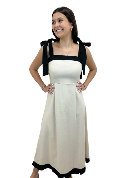 The Black Tie Midi Dress