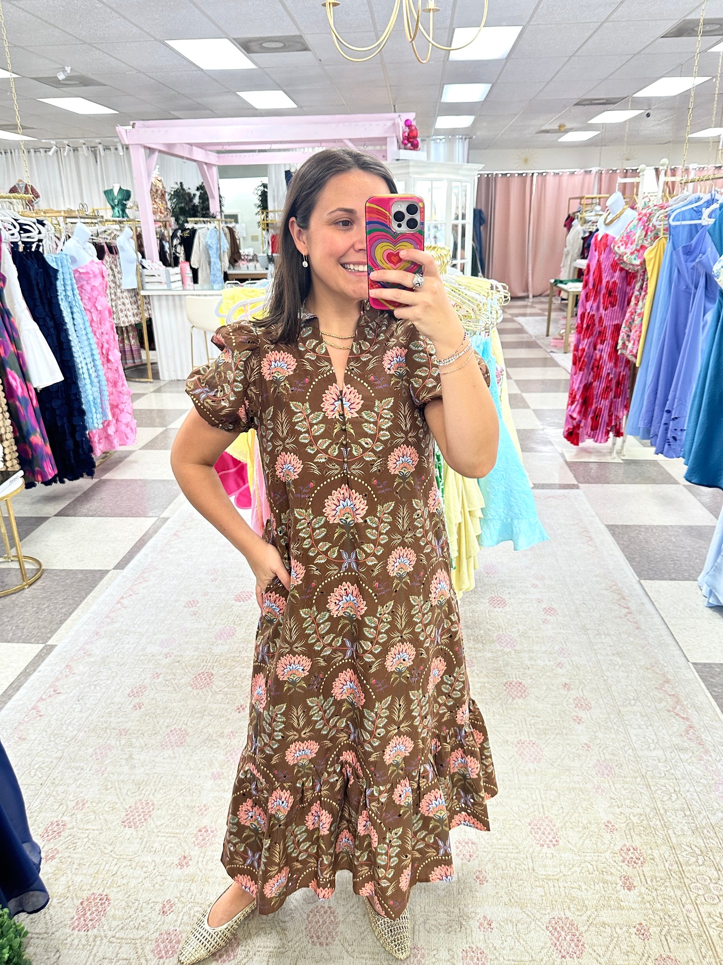 Falling For You Midi Dress