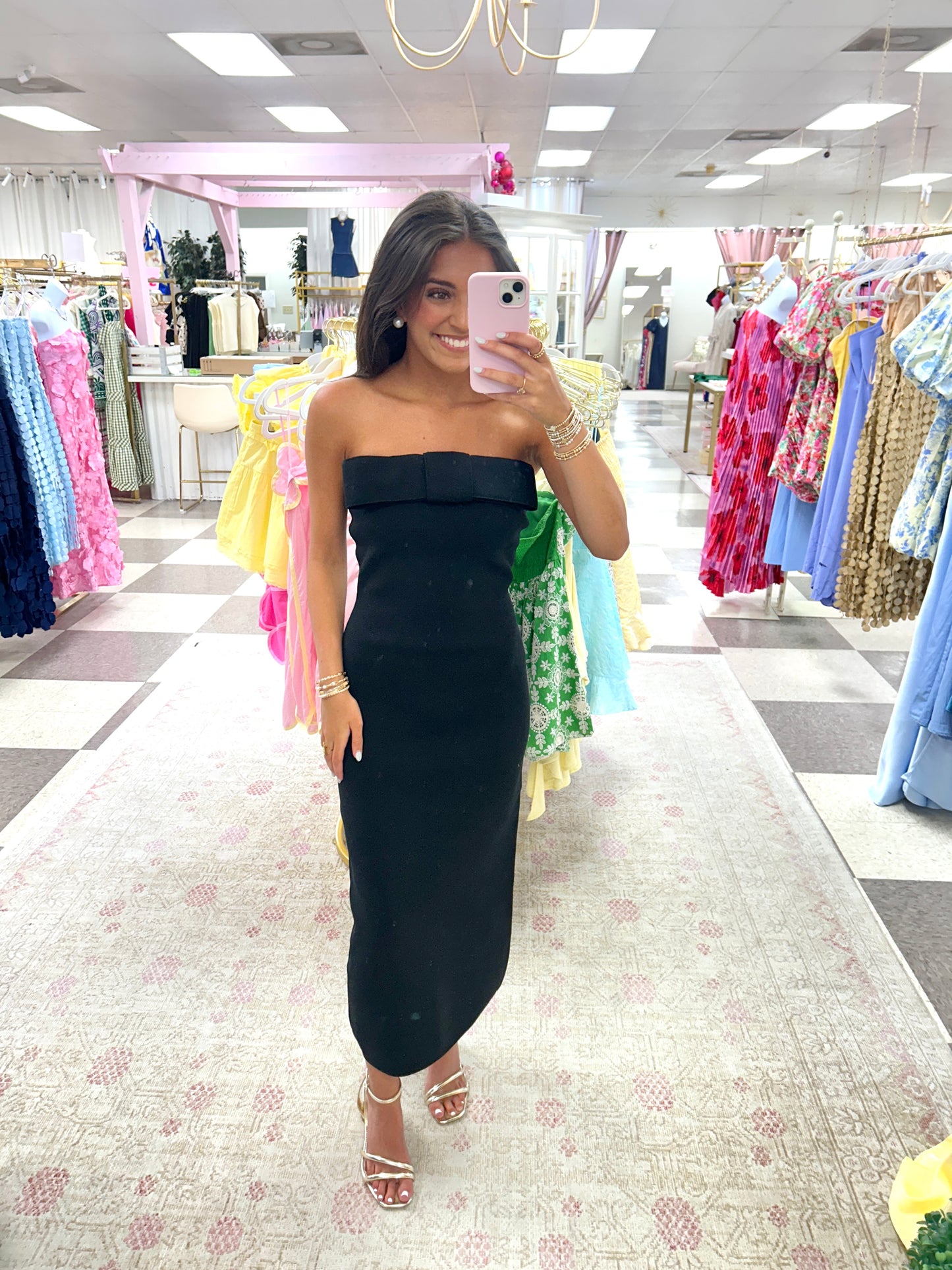 Audrey Bow Midi Dress