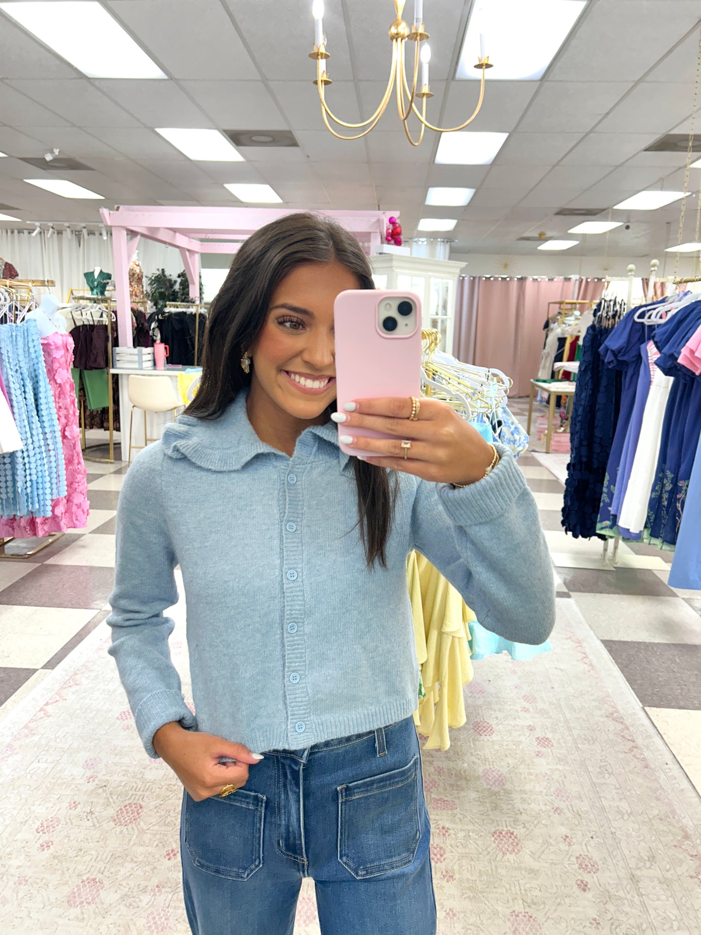 First Impression Cardigan (Baby Blue)
