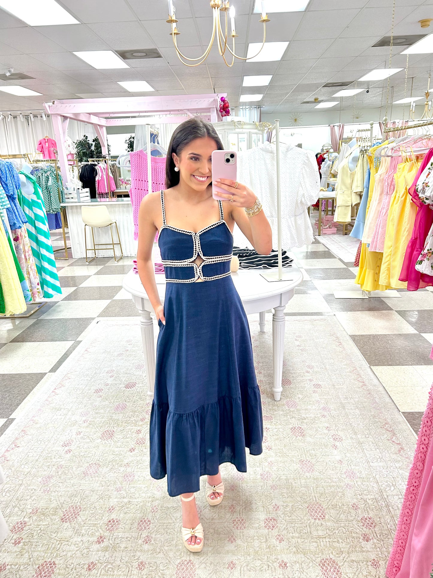 Nautilus Navy Maxi Dress