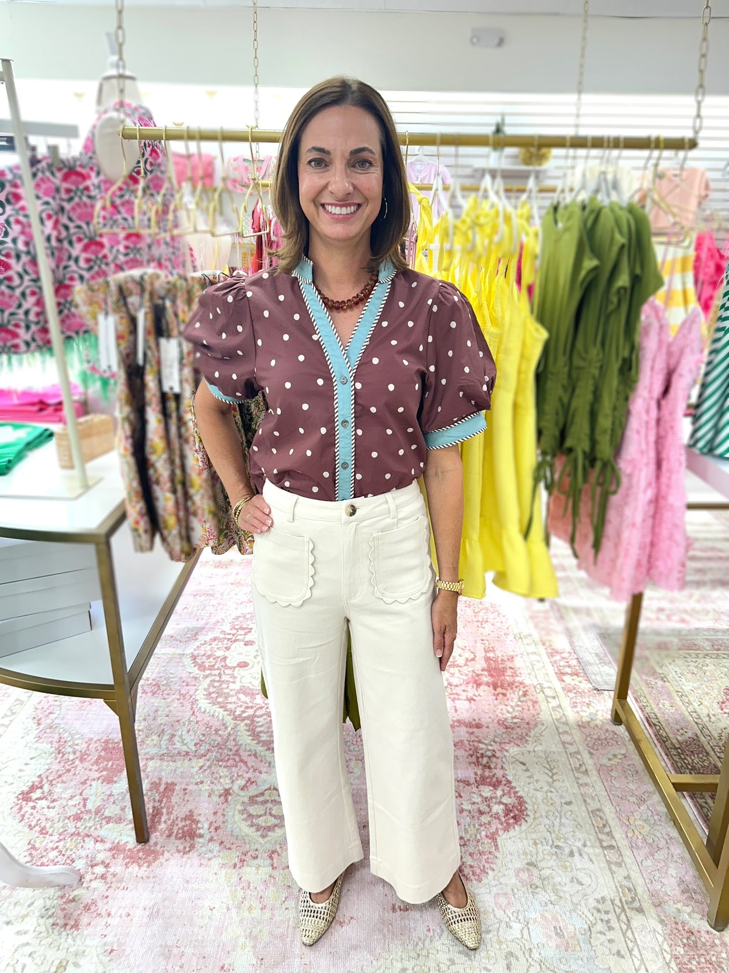 Polka Dot Charm Top