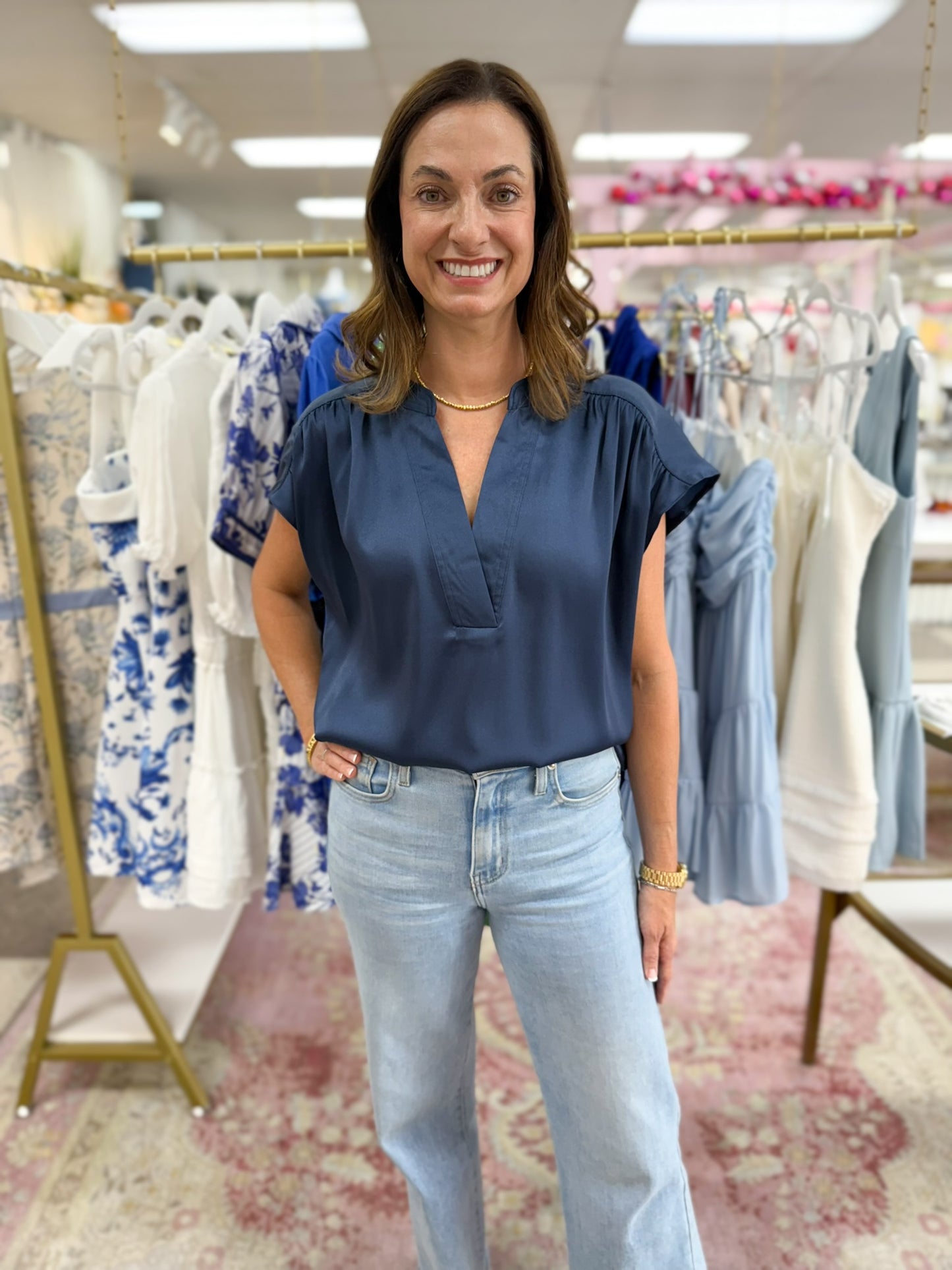 The Harper Top (Blue)