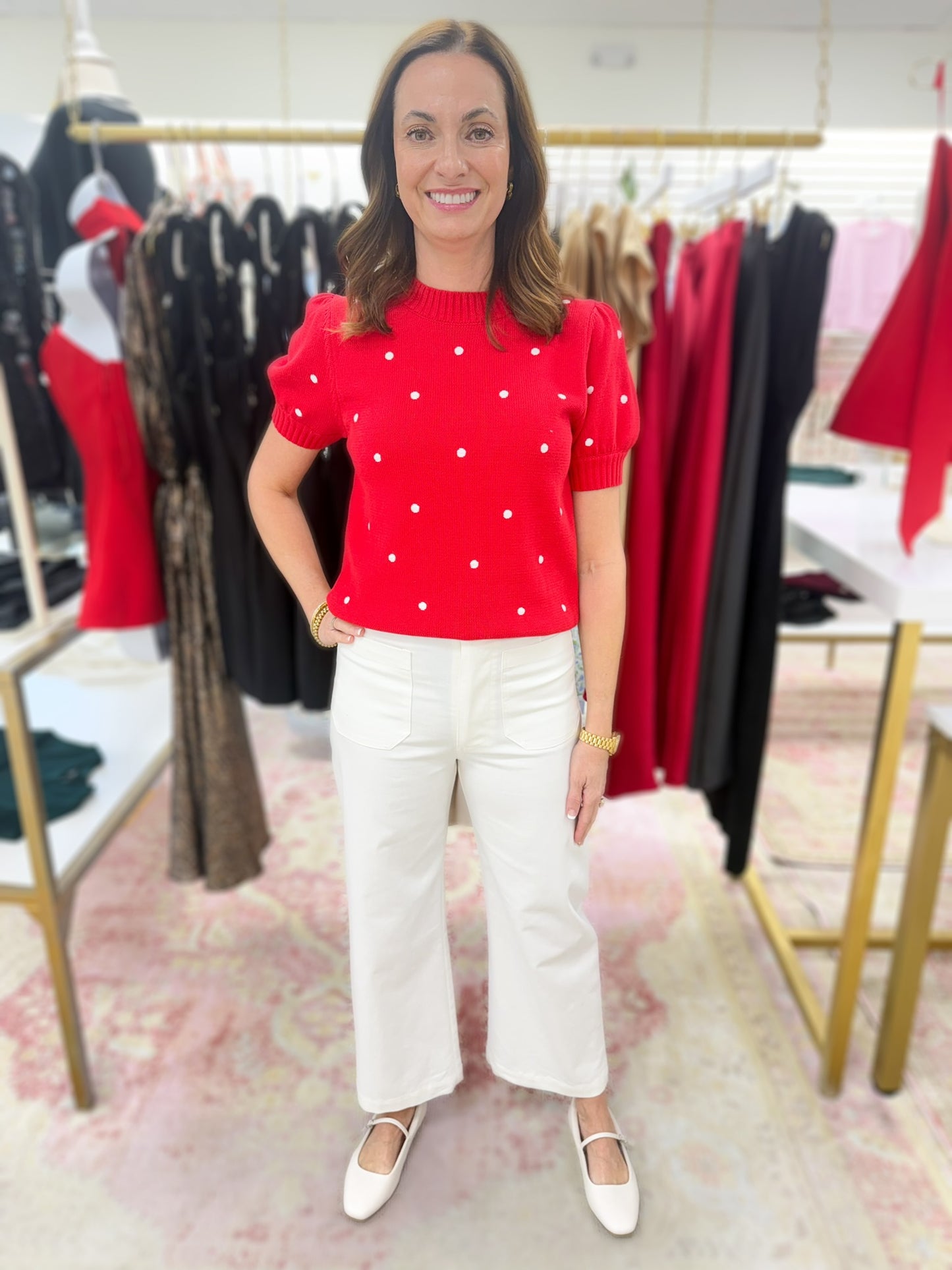 GiGi White Patch Pocket Pants