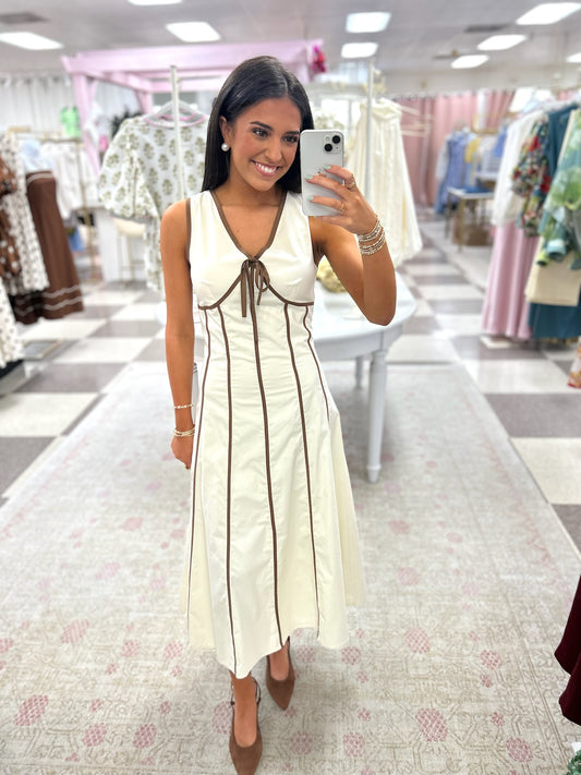 Monaco Cream Maxi Dress