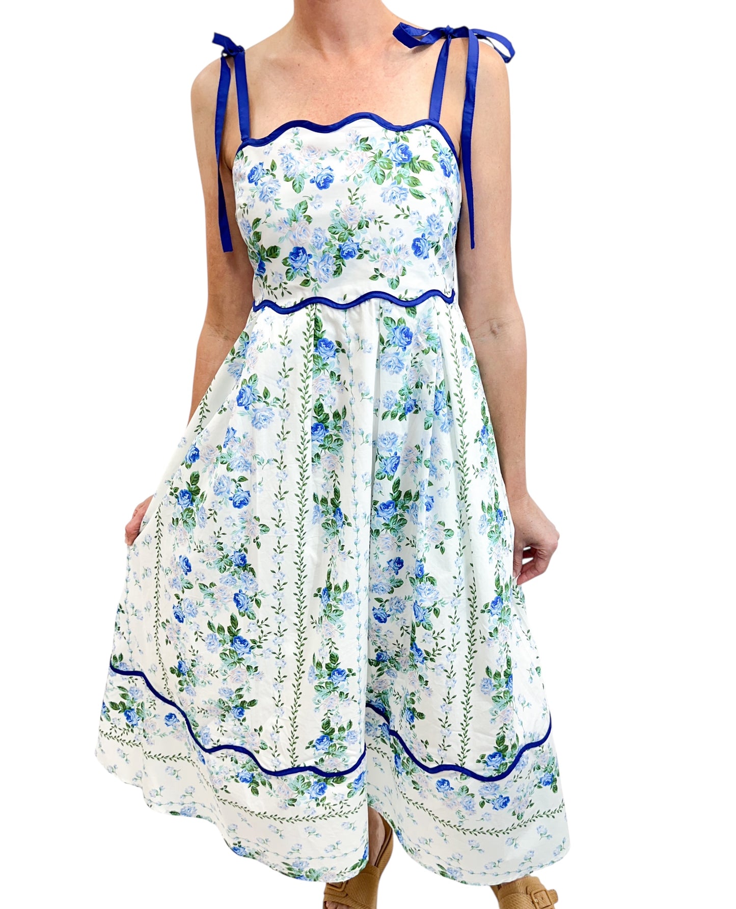 Rose Garden Blue Dress