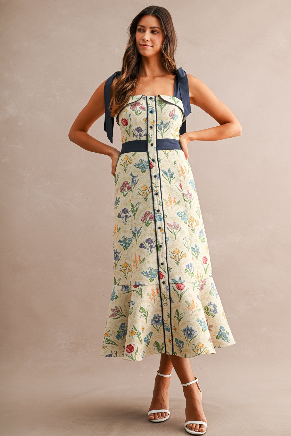 The Adelaide Floral Midi Dress