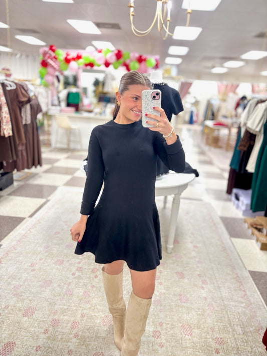 Mallory Ribbed Sweater Dress