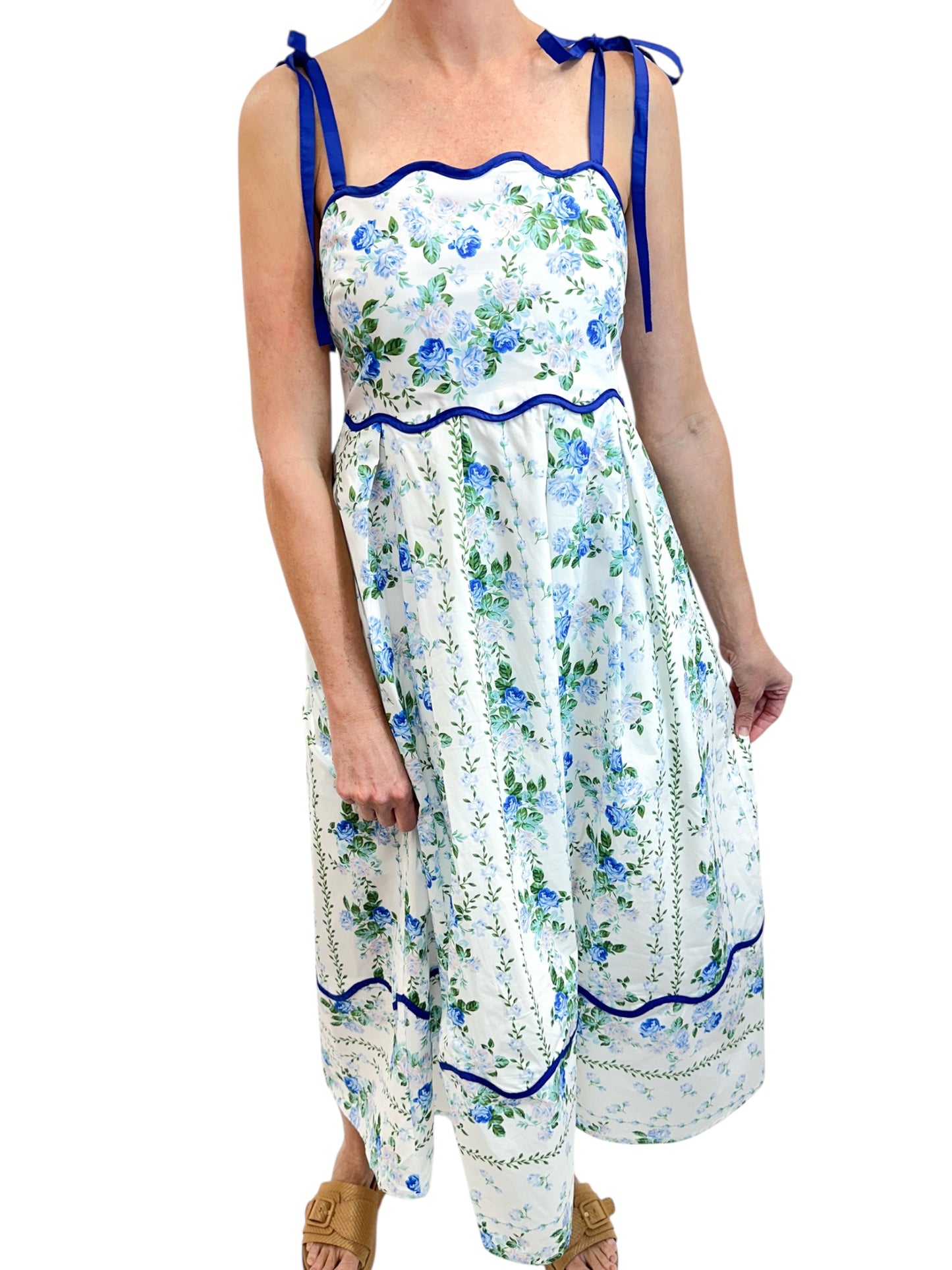 Rose Garden Blue Dress