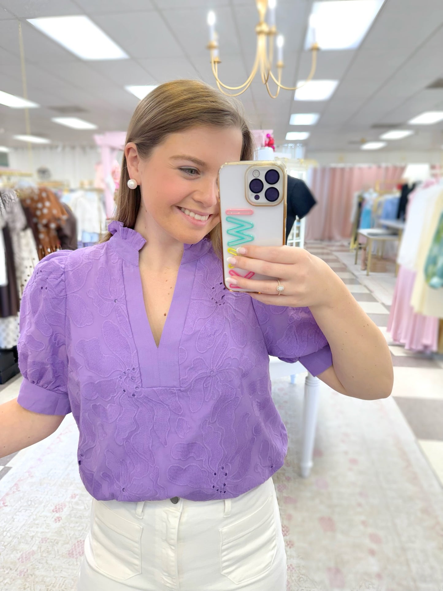 Lavender Bloom Top