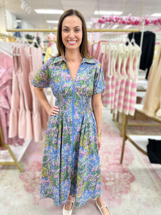 Evangeline Floral Mix Maxi Dress