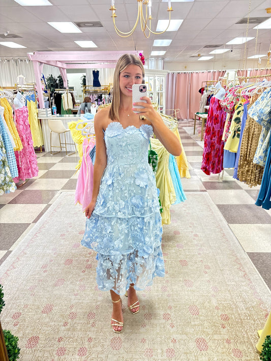 Petals in the Wind Midi Dress