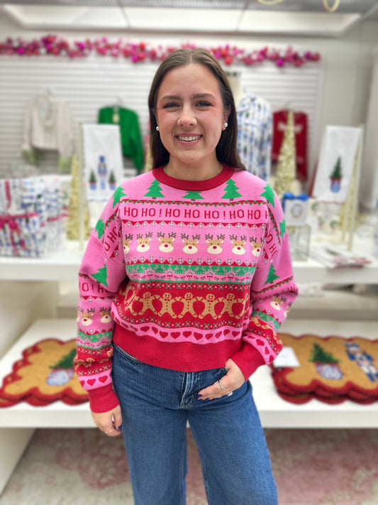 Reindeer & Gingerbread Sweater