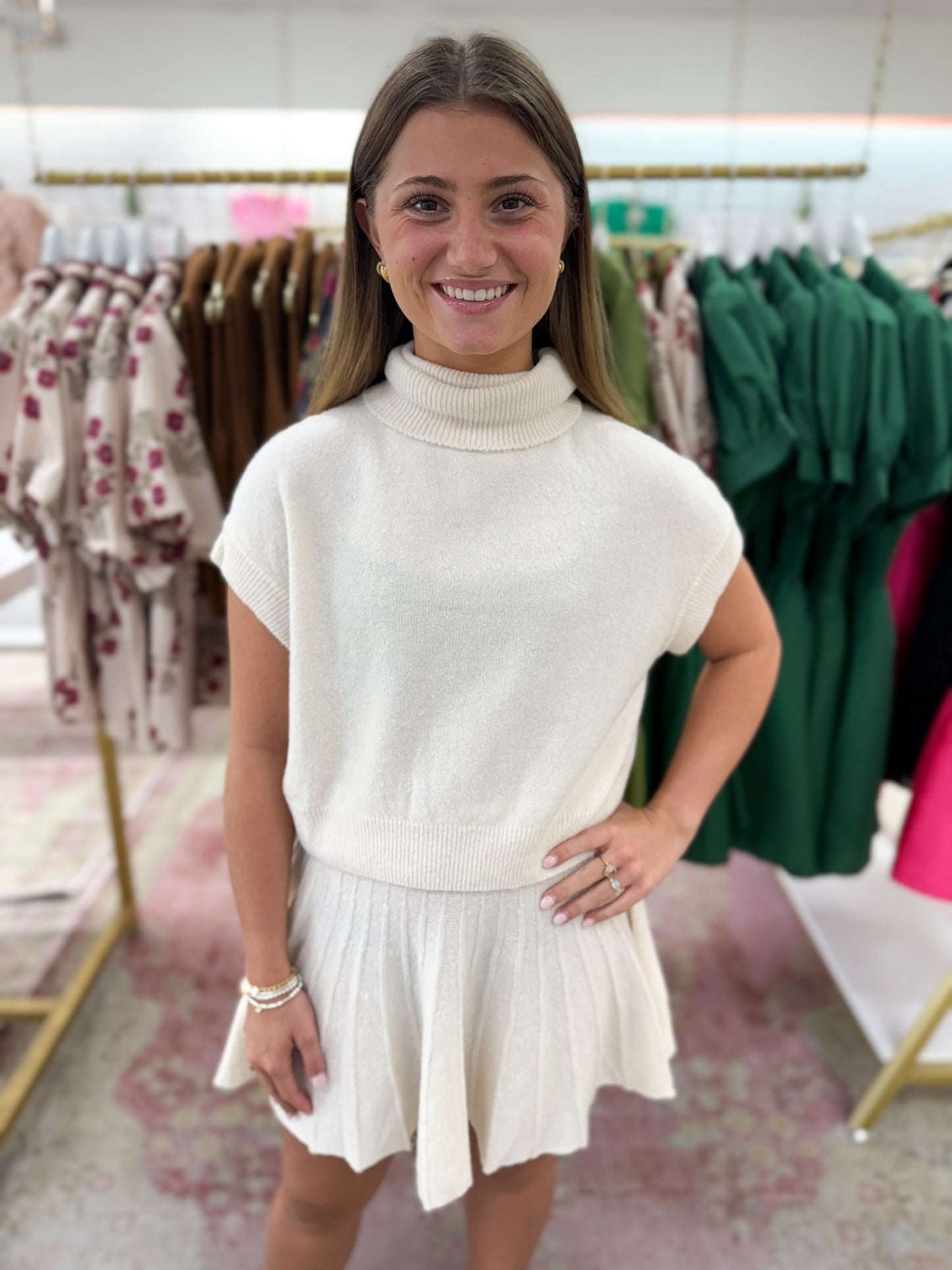 Abigail Sweater Set (Cream)