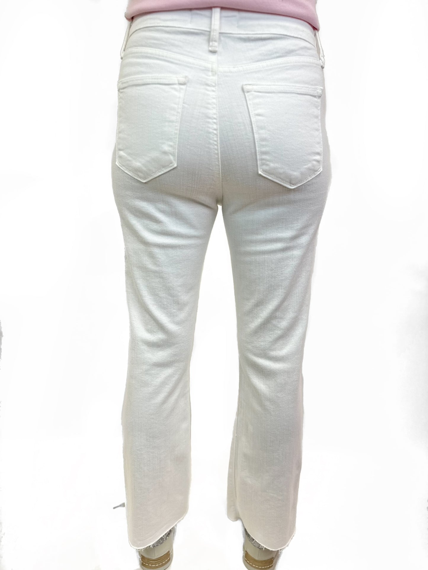 White Flare Denim Jeans