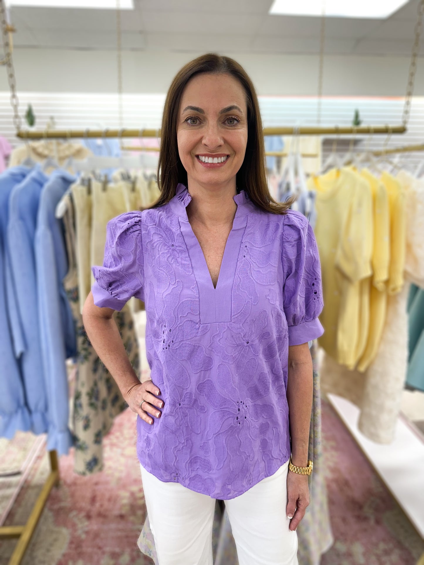 Lavender Bloom Top