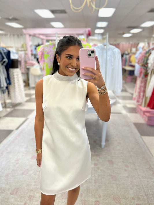 A Classic with Organza Tie in Back Mini dress