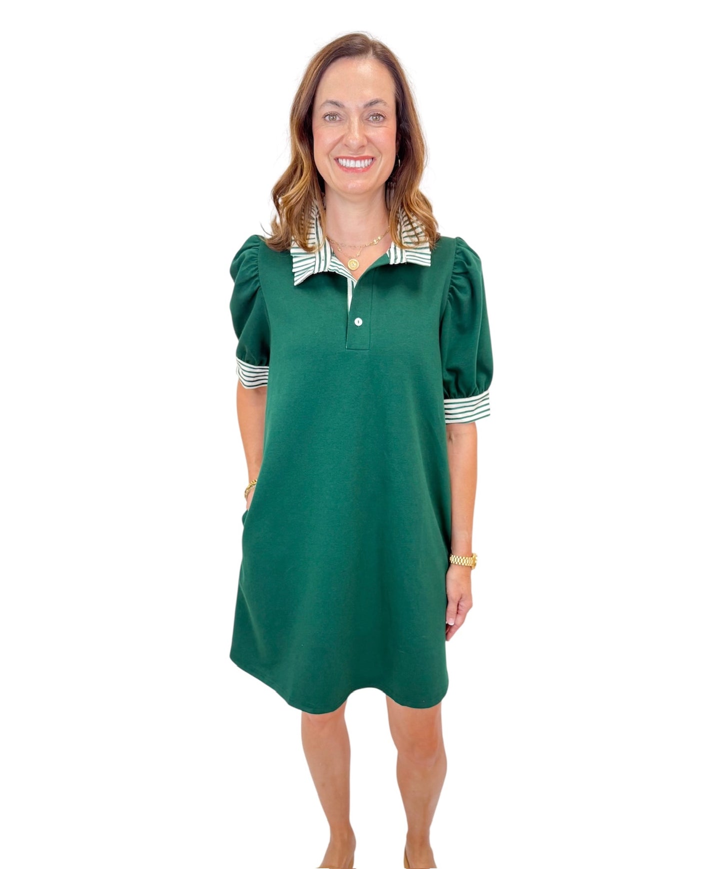 Polo Dress (Green)