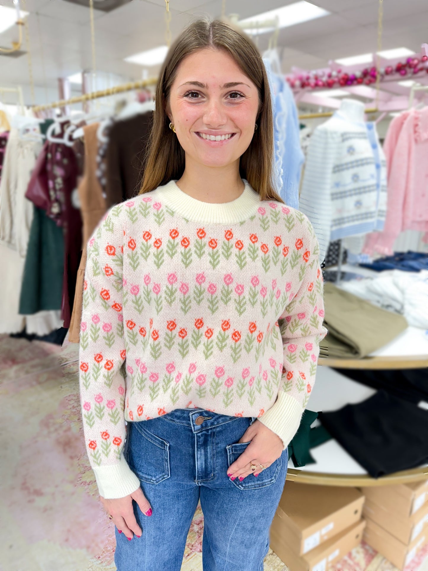 Sailor Floral Sweater
