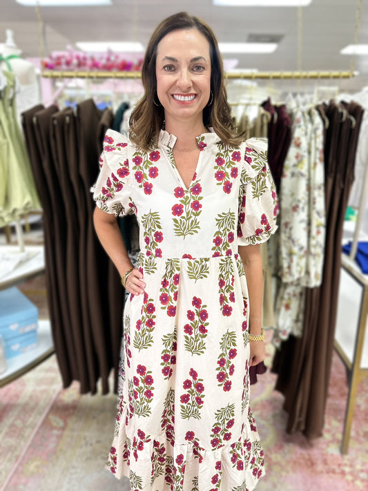 Petal Pop Maxi Dress