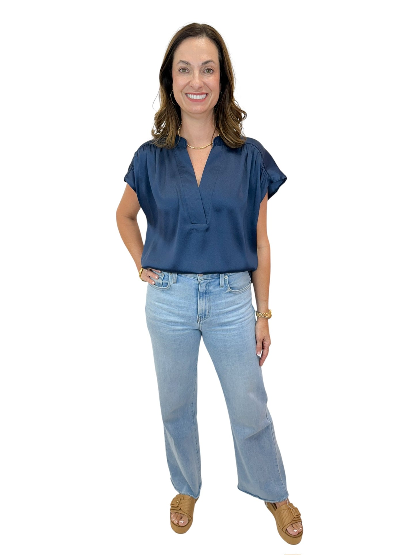 The Harper Top (Blue)