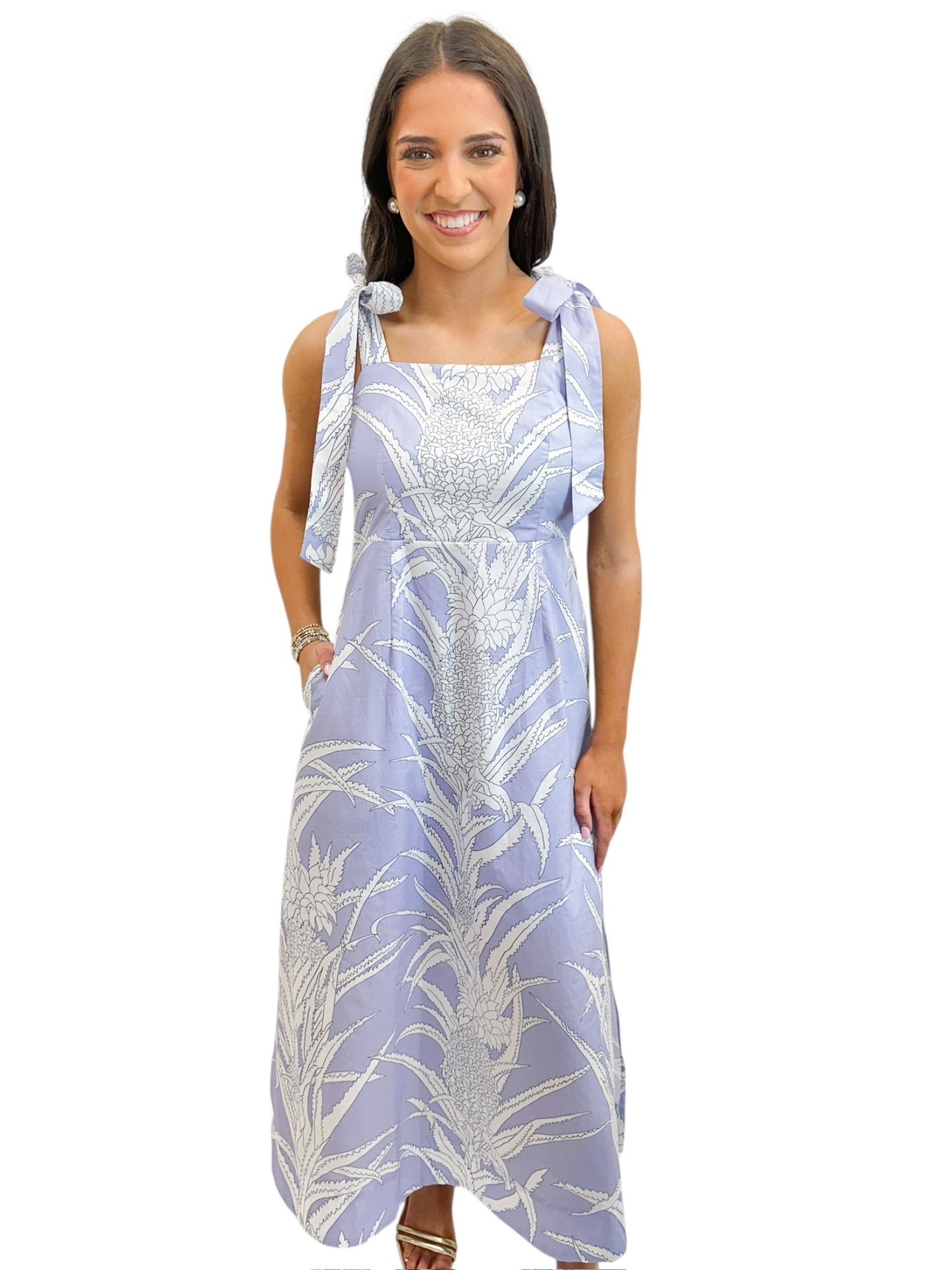 Tahiti Blue Maxi Dress