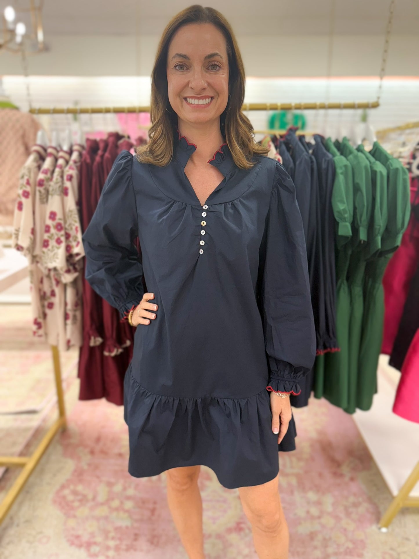 Everly Dress (Navy)