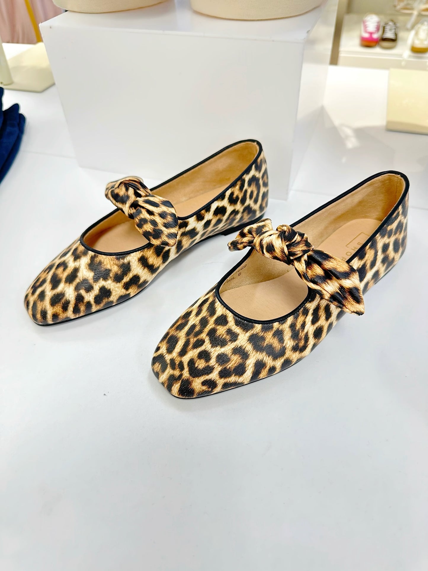 Leopard Bow Ballet Flat