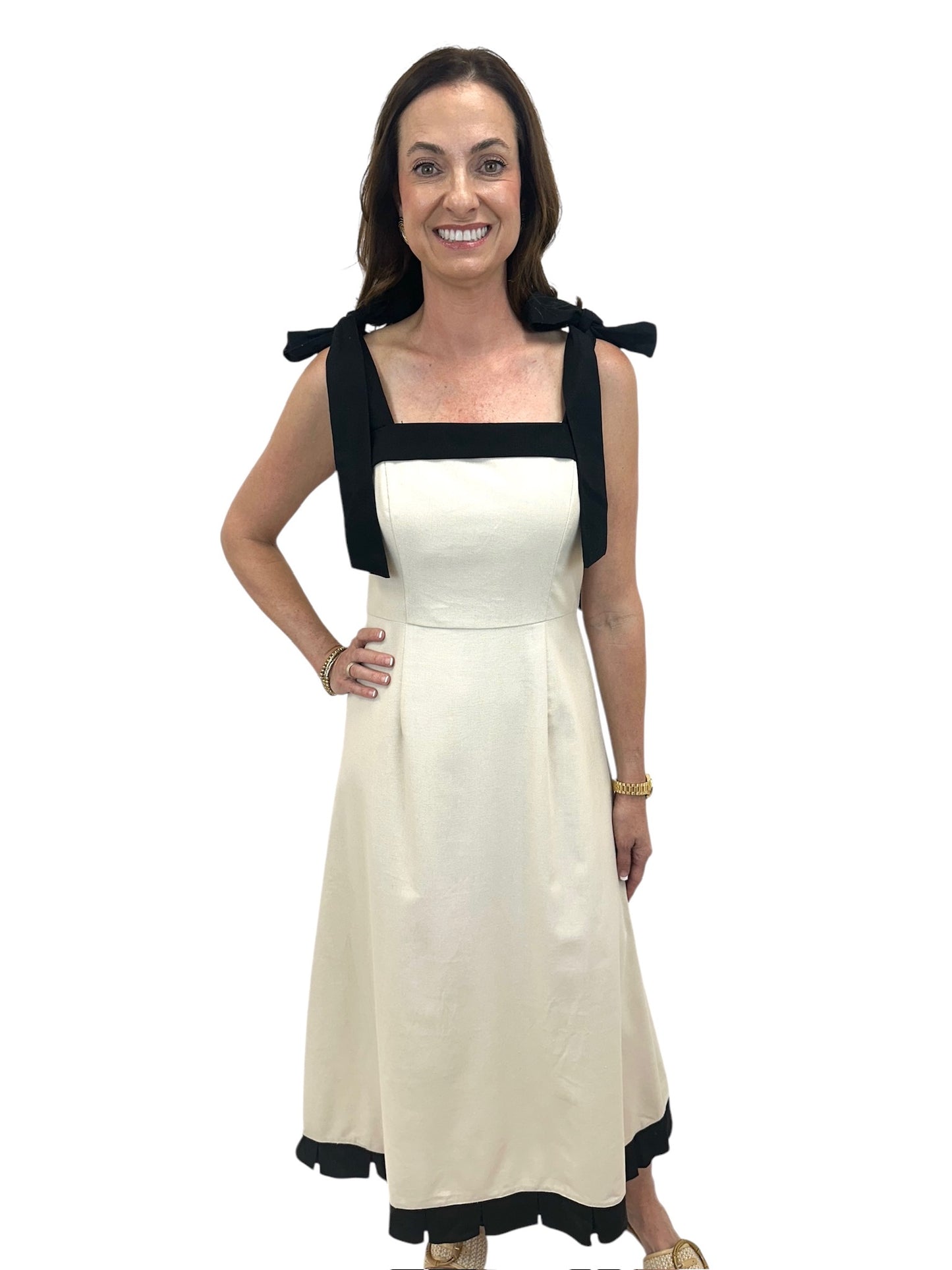 The Black Tie Midi Dress