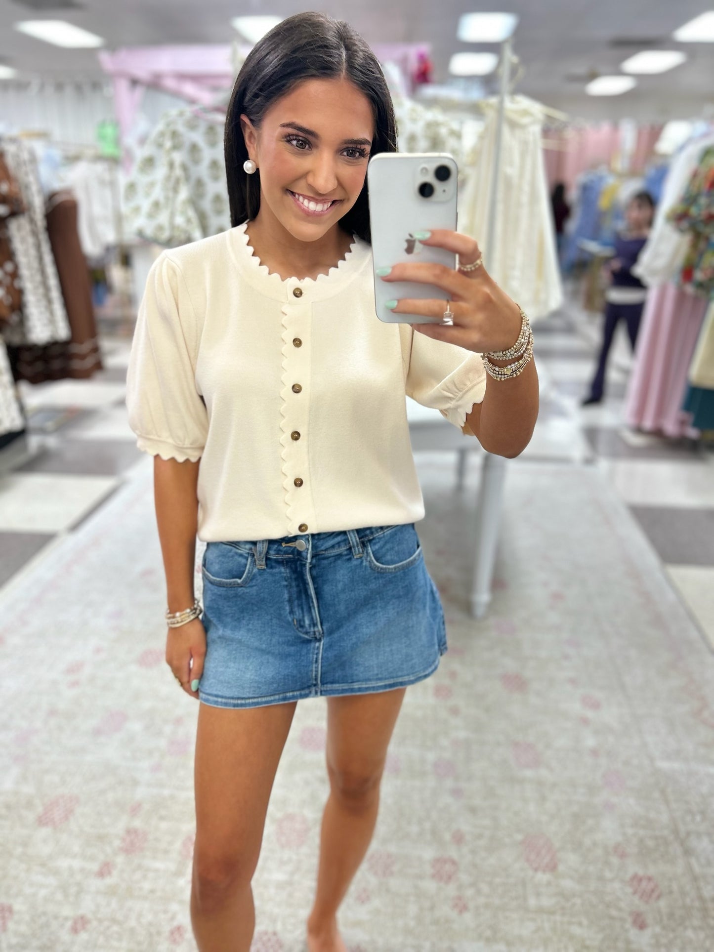 Remy Denim Mini Skort