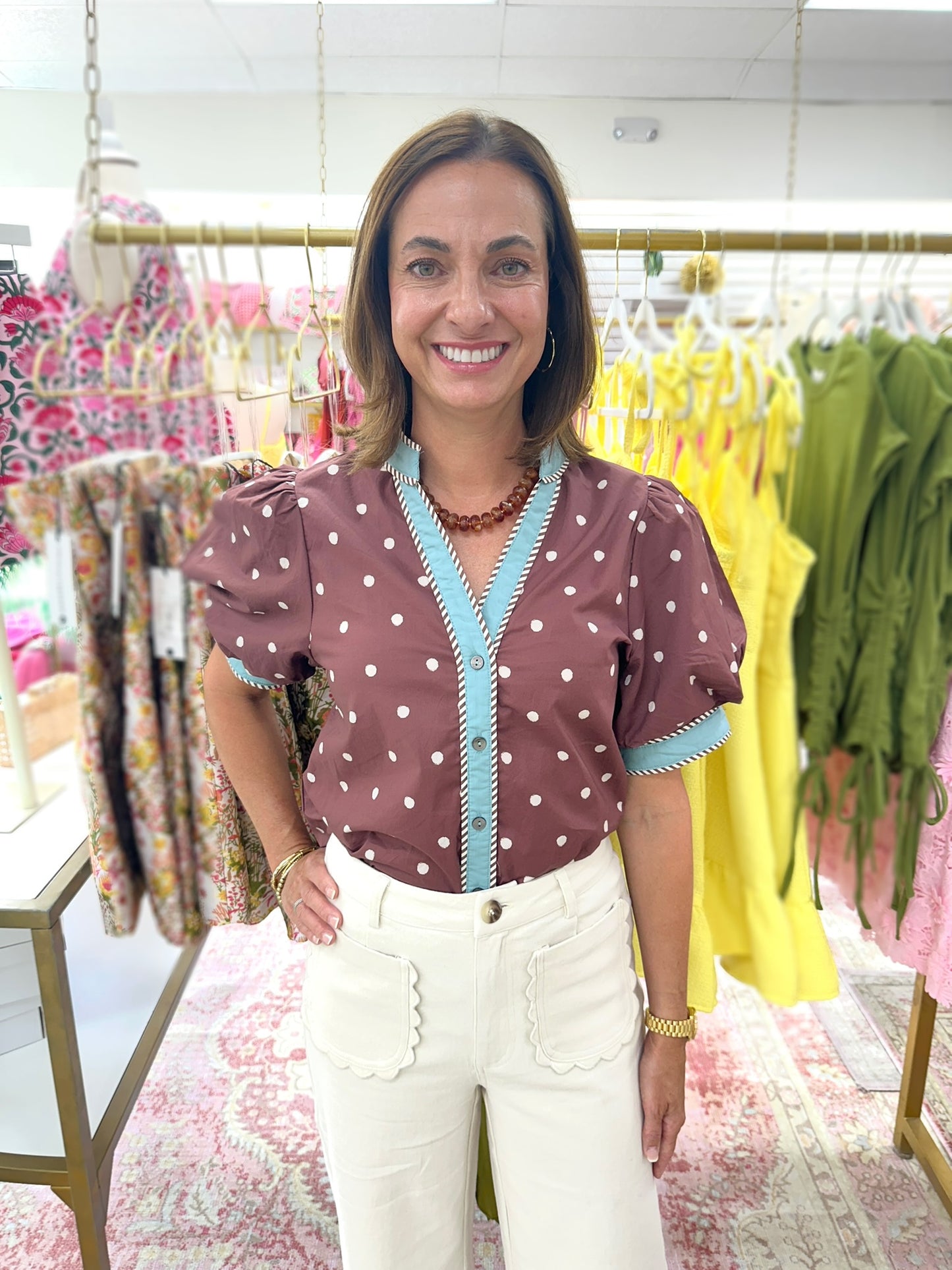 Polka Dot Charm Top