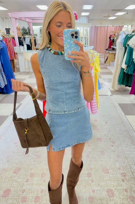 Easton 2 Piece Set (Light Denim)