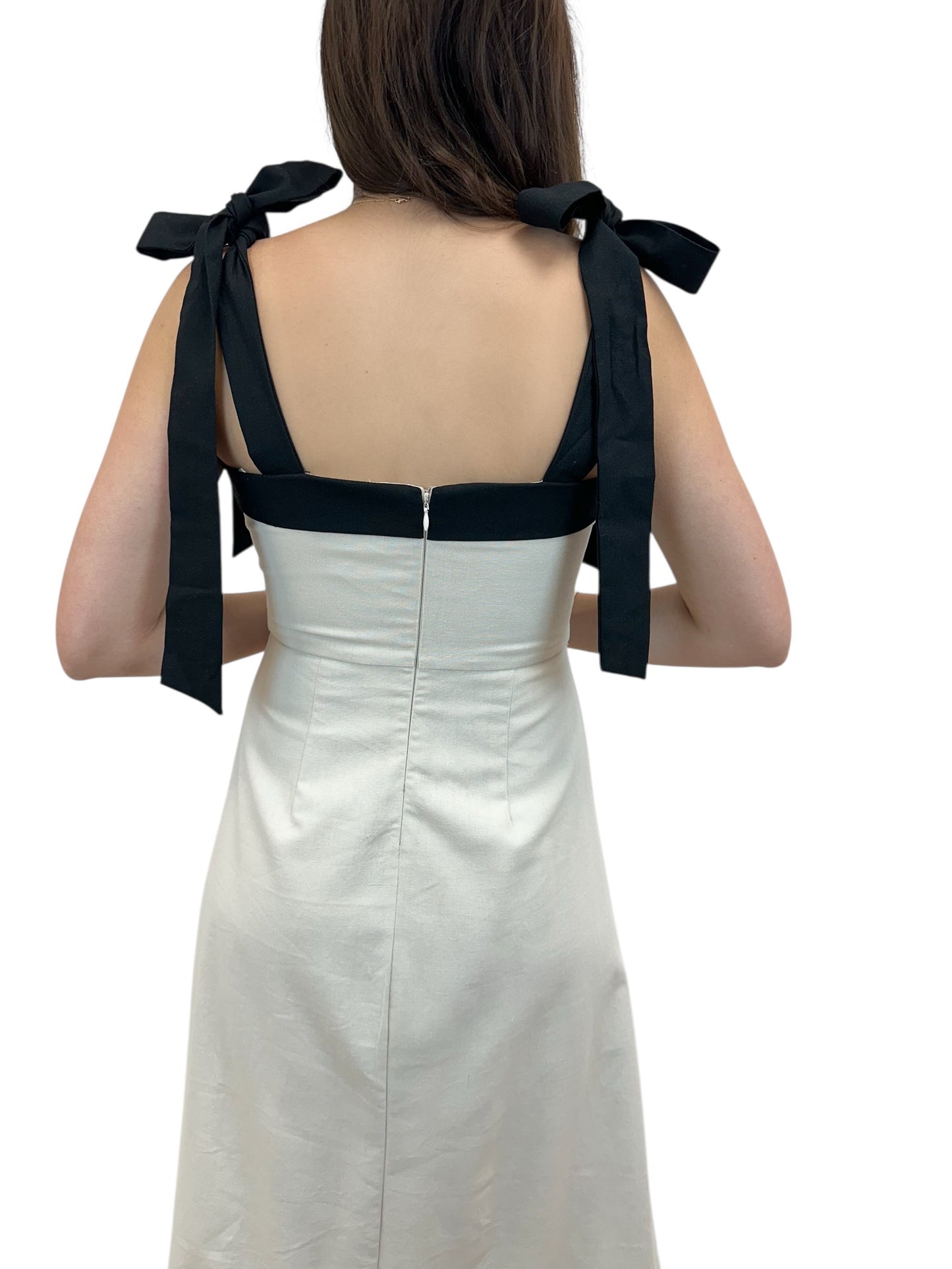 The Black Tie Midi Dress