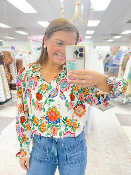 Floral Fiesta Top