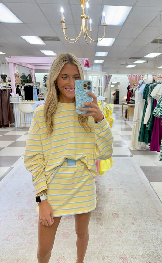 Blue and Yellow Stripe Set