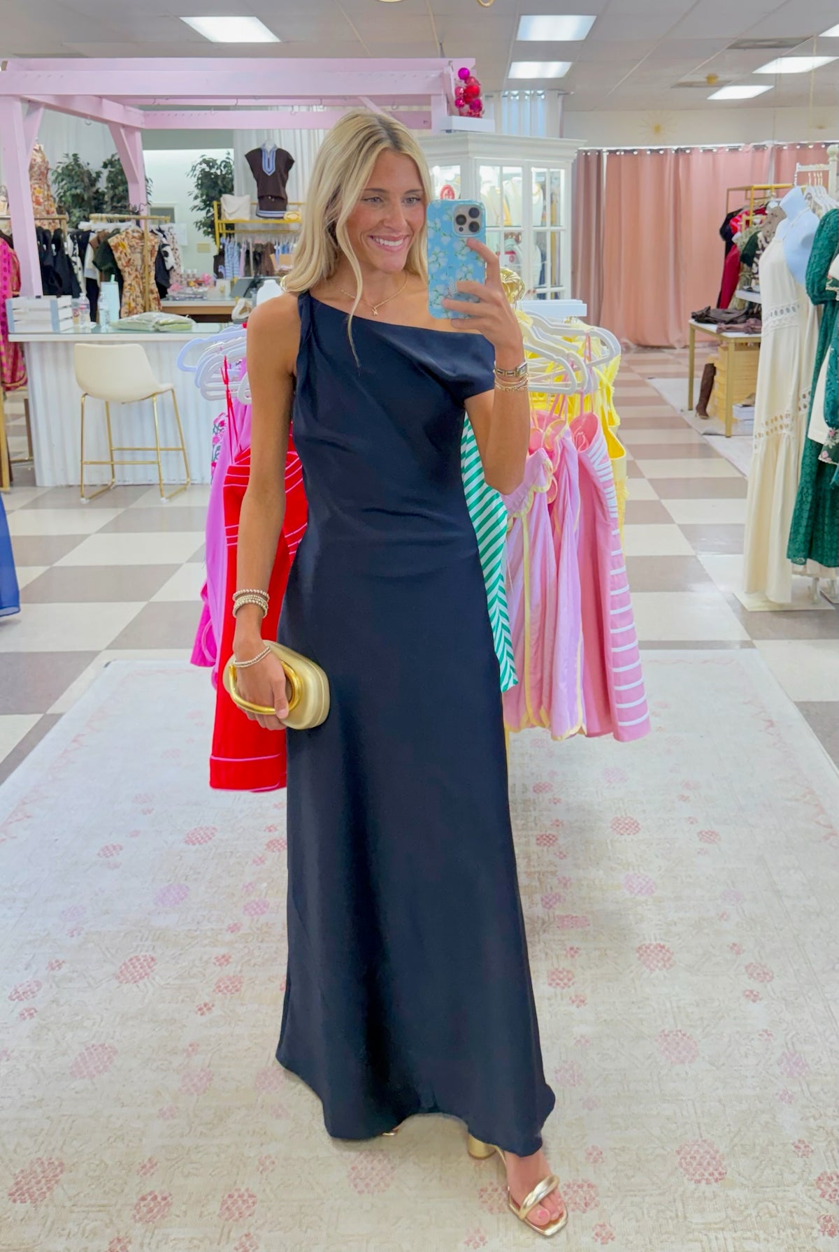 Meet Me For Martinis Formal Dress (Deep Navy)