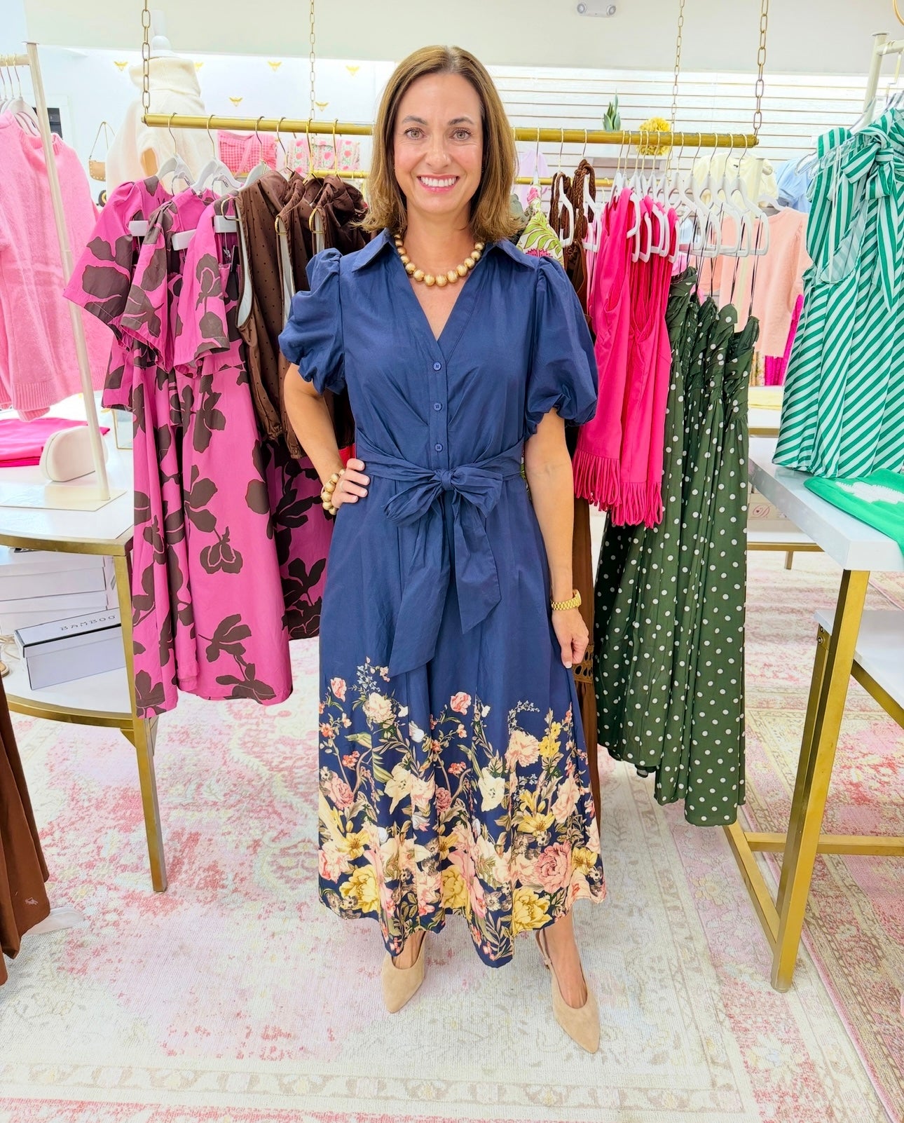 Strolling Through Flowers Midi Dress