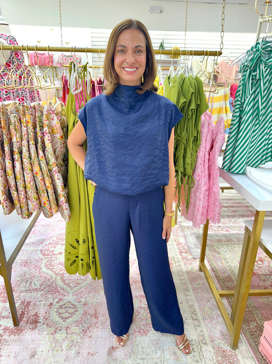 Jenna Navy Top