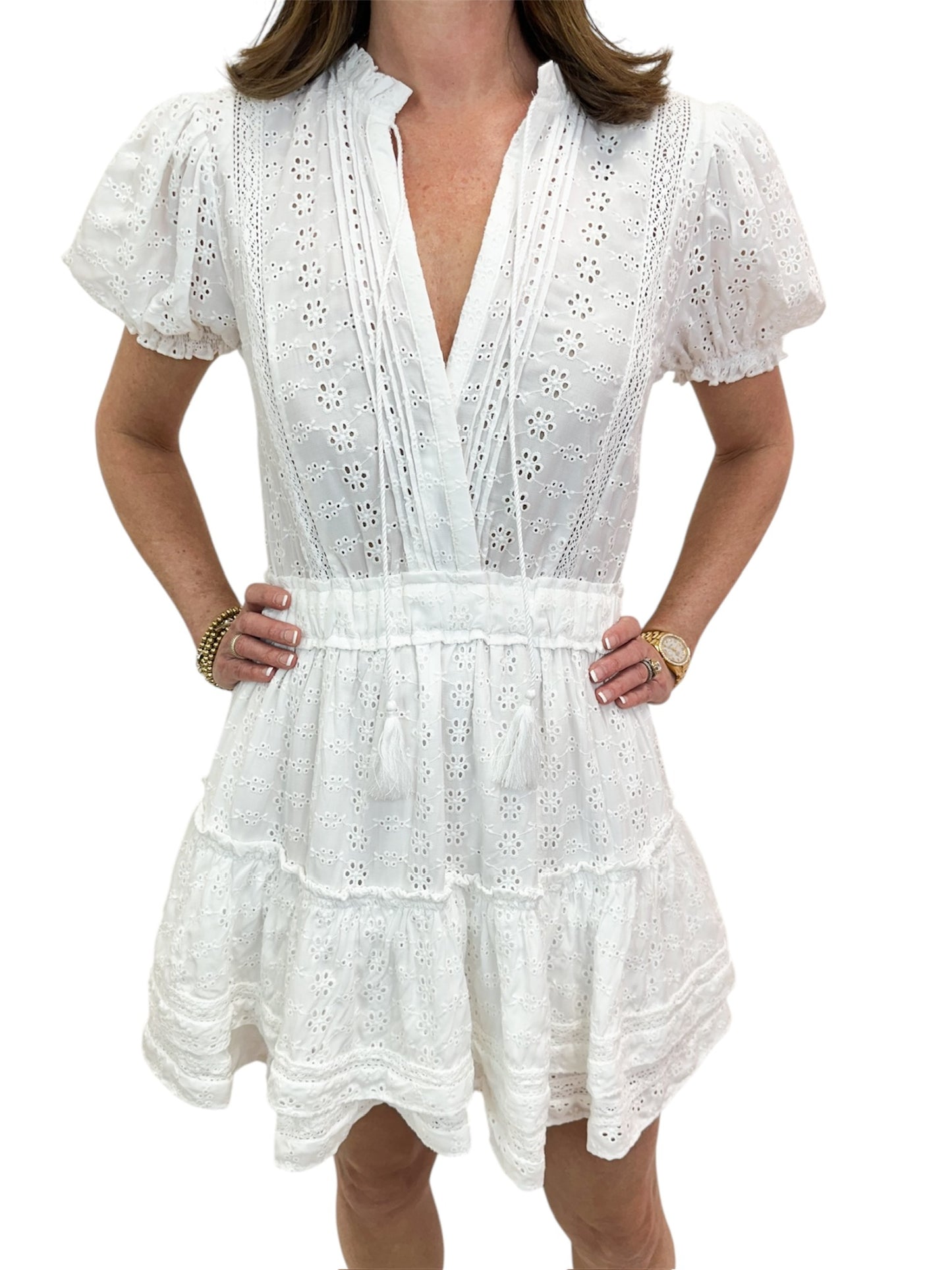 White Eyelet Dress