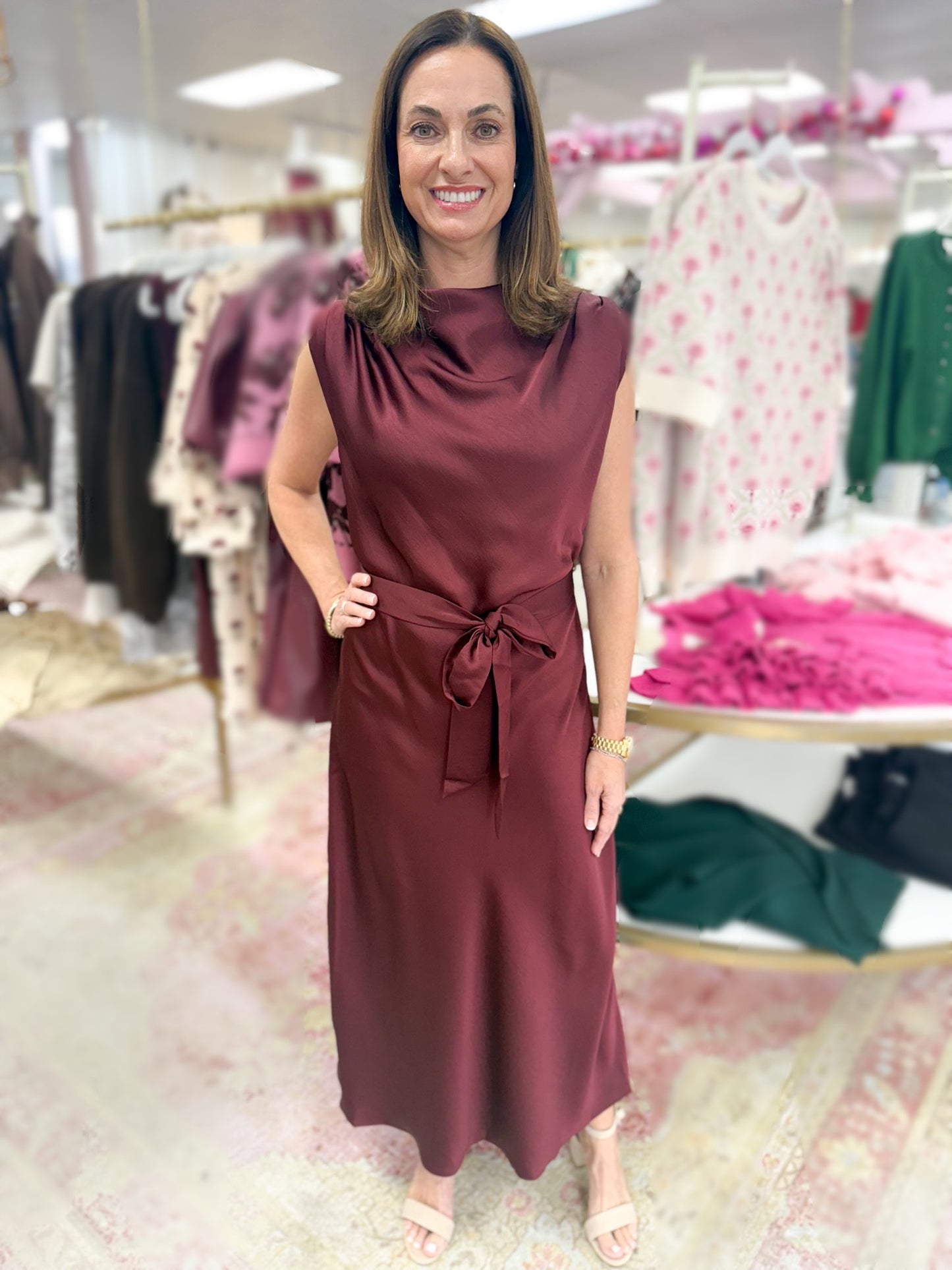 The Wine Down Long Dress